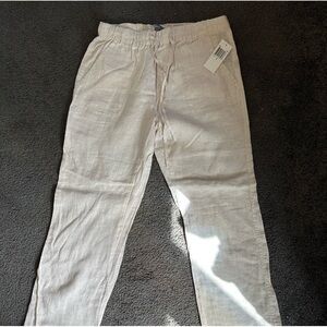 Women’s light beige linen pants